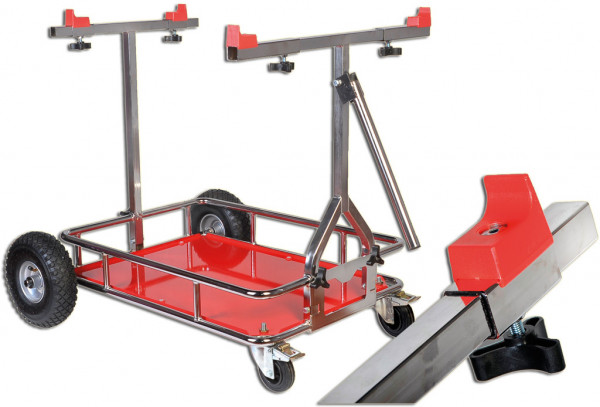 Montagewagen verchromt
