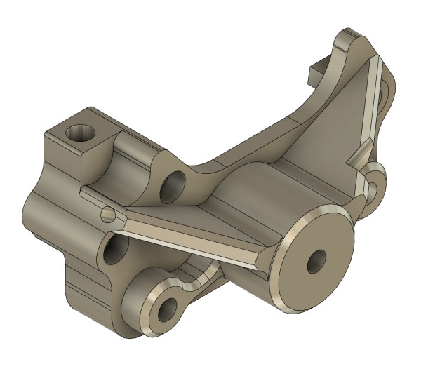 Hi.Bremse hydr. Hälfte li., EvoX, eloxiert