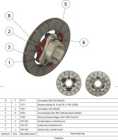 Montageset Bremsscheibe schwimmend EvoX-R Montageset Bremsscheibe schwimmend EvoX-R