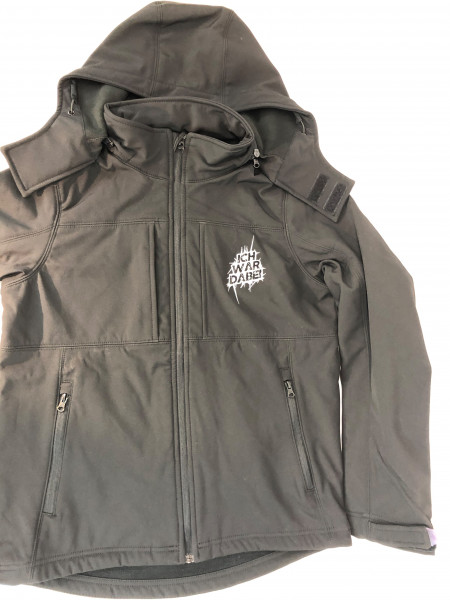 Softshell Jacke schwarz „Ich war dabei“