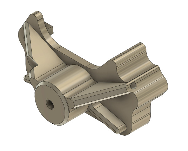 Hi.Bremse hydr. Hälfte re., EvoX, eloxiert