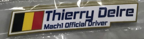 Namenskleber Mach1 Official Driver (10 Stück)