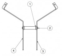 Haltersatz Frontschild oben 507/508 Haltersatz Frontschild oben 507/508