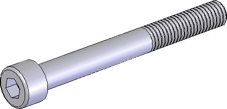 Schraube ISK M8x75 blank