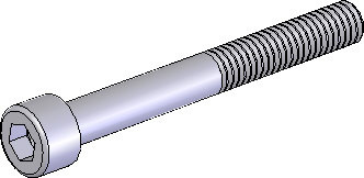 Schraube ISK M6x40 blank